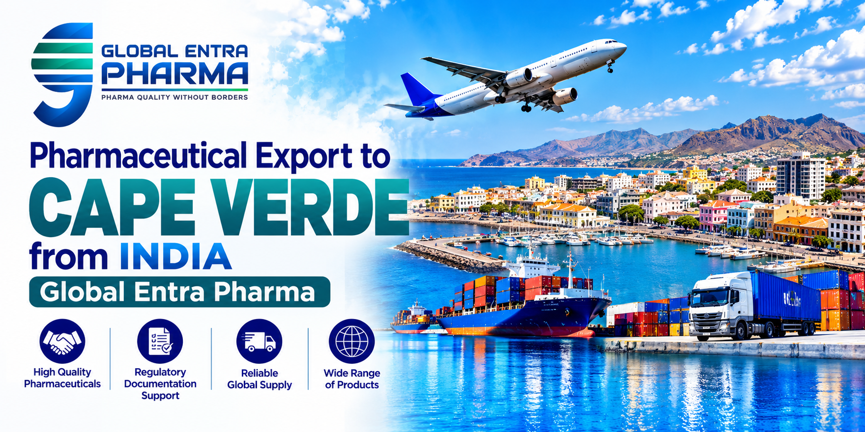 Pharmaceutical Export to Cape Verde from India